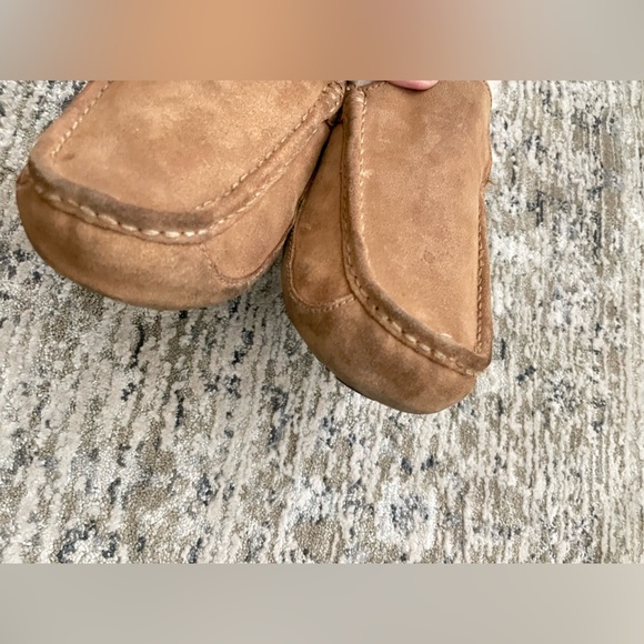 UGG Ascot Loafer Slipper Mens Size 11 Chestnut Brown Suede Sheepskin Slip On - Picture 5 of 12
